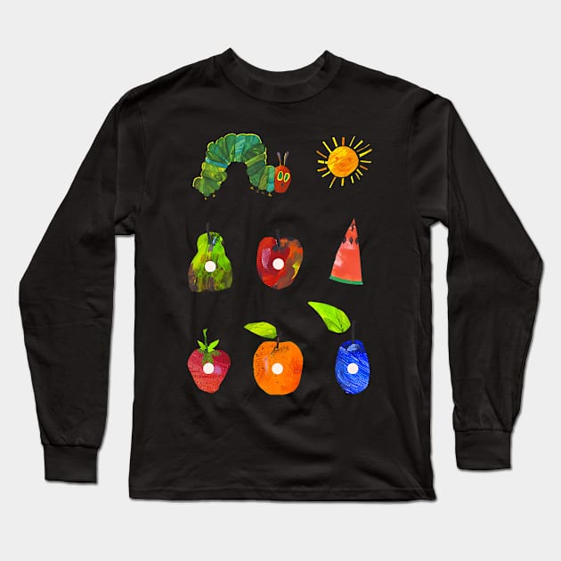 Hungry Caterpillar Fruit Always Hungry Caterpillar Saturday Long Sleeve T-Shirt by Eduardo